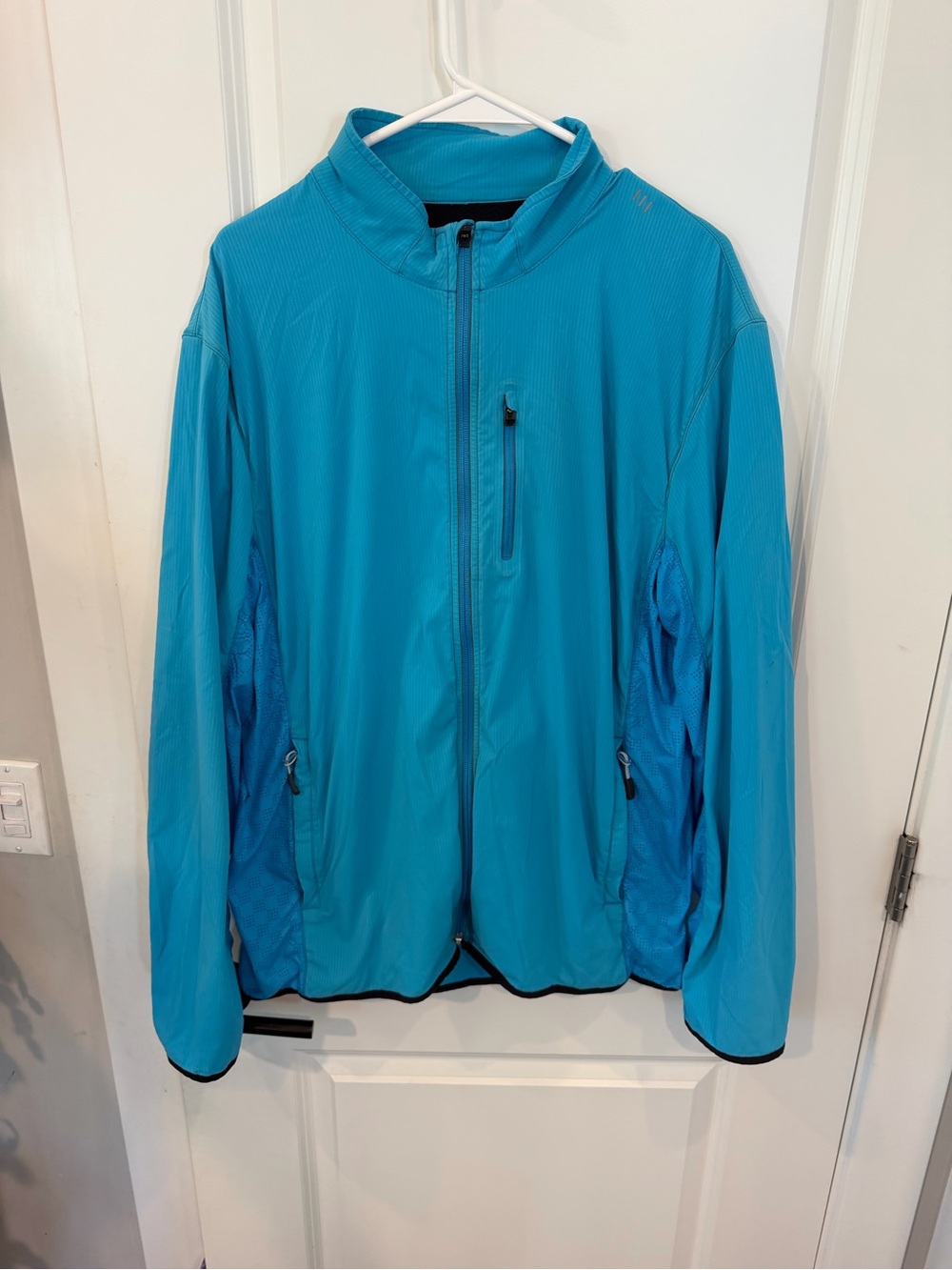 🔥Lululemon Men's Surge Soft Shell Zip Up Jacket Kayak Blue Size Large 21 x 29